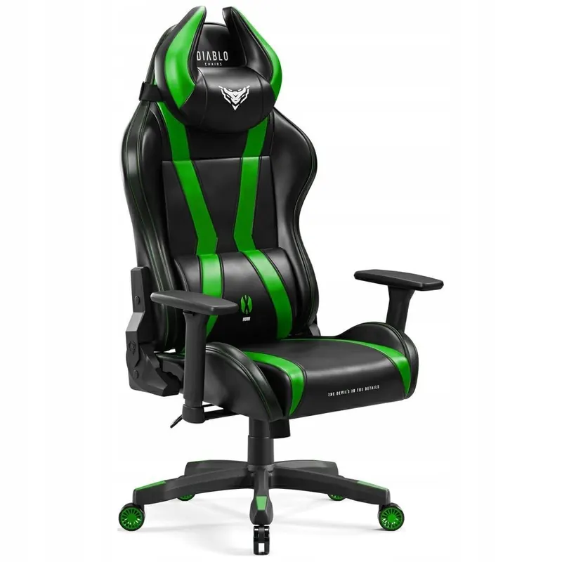 Fotel gamingowy Diablo Chairs X-Horn 2.0 Normal Size czarno-zielony