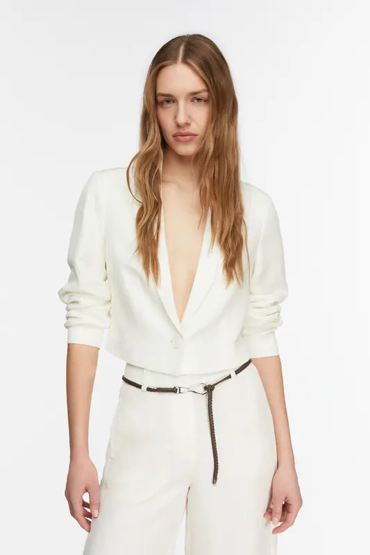 Comma  Jackets Indoor White Maat: 42 | Blazers Outlet | Dames | Wit