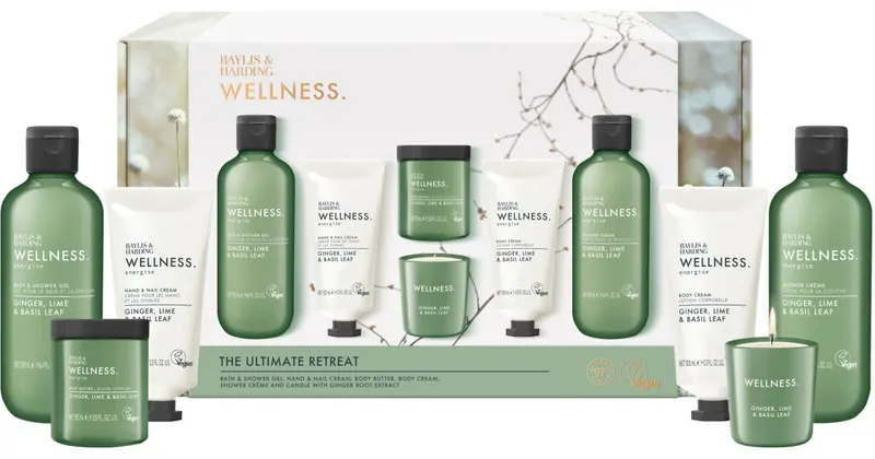 Baylis & Harding Wellness. Energise zestaw prezentowy Ginger, Lime & Basil Leaf