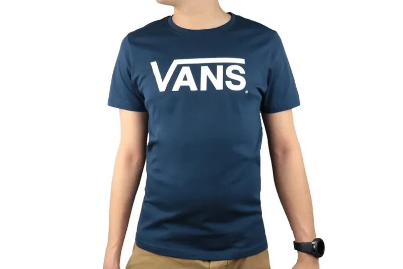 Vans Ap M Flying VS Tee VN0001O8LKZ, Męskie, Granatowe, t-shirty, bawełna, rozmiar: XS