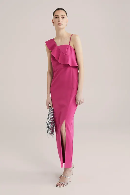 We Fashion Dress Maxi Length Purple Maat: L | Maxi Jurken Outlet | Dames | Roze