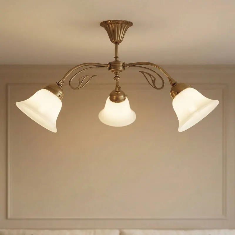 Lampa sufitowa HERTHA z mosiądzu