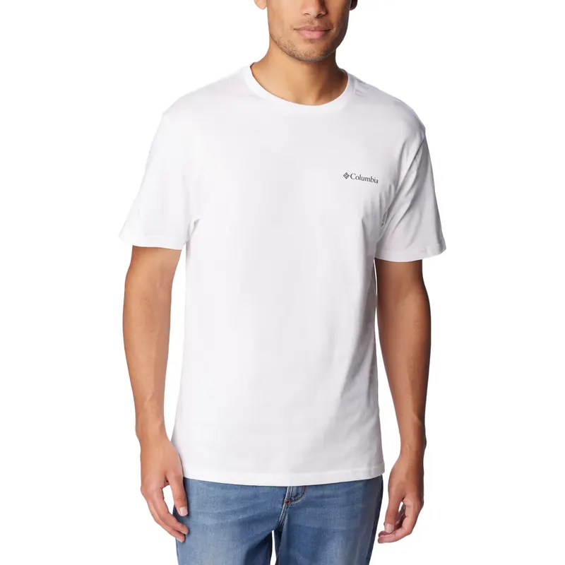 Columbia CSC Basic Logo SS Tee 1680053112, Męskie, Białe, t-shirty, bawełna, rozmiar: XXL