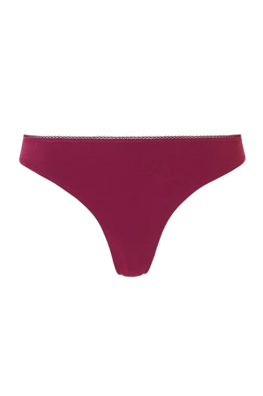 Livera Thong Zigzag Cassis Maat: L | Slipjes Outlet | Dames