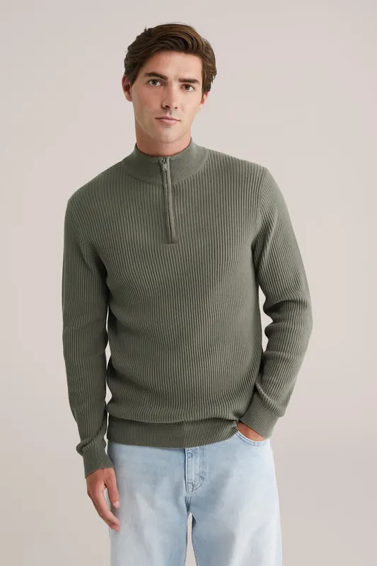 We Fashion Halfway Zipper Army Green Maat: 3XL | Coltruien Outlet | Heren | Groen