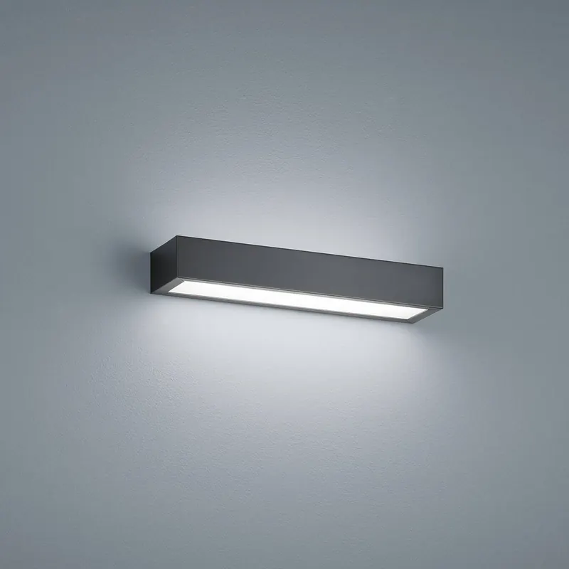 Kinkiet LED Helestra Theia, czarny matowy 30 cm