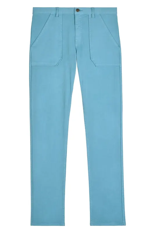 BA&SH Pantalon Csally Bleu Maat: S | Straight Broeken Outlet | Dames | Blauw