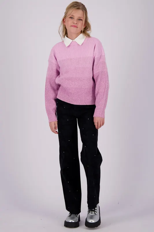 Vingino Girls Milke Flat Knit Twinkle Pink Maat: 14 | Truien Outlet | kids | Roze