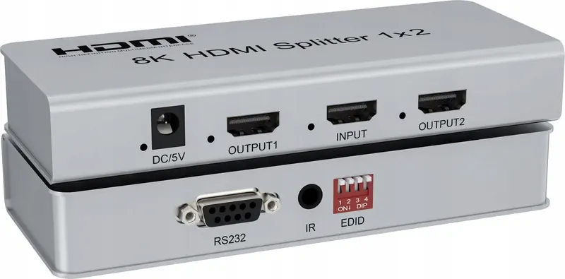 PremiumCord Hdmi 2.1 splitter 1-2 porty khsplit2p