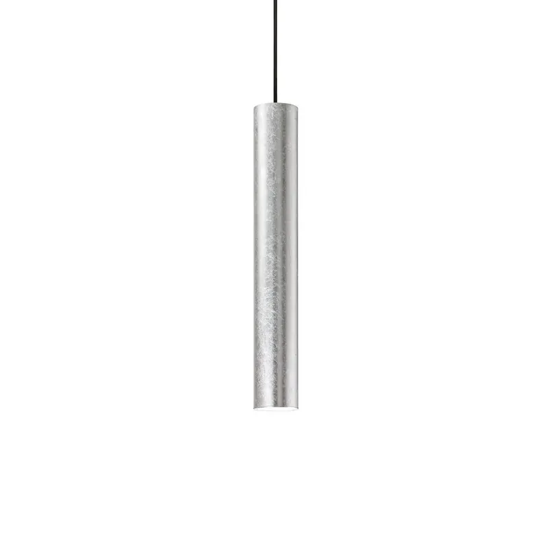 Żyrandol IDEAL LUX, srebrny, Ø 6 cm, metalowy