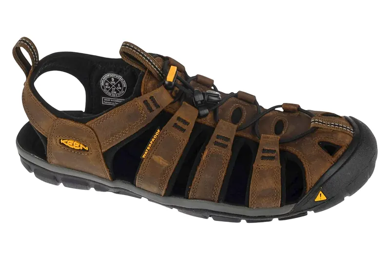 Keen Clearwater CNX 1013106, Męskie, Brązowe, sandały, skóra licowa, rozmiar: 45