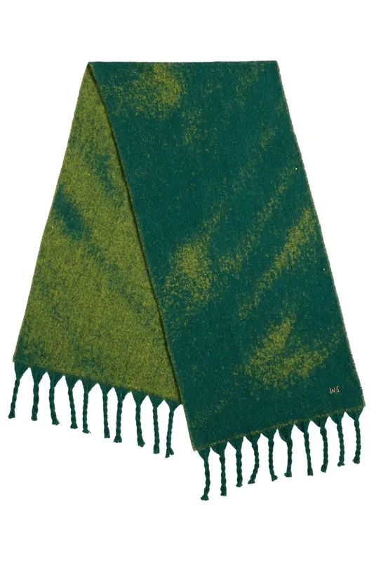 White Stuff Benny Brushed Scarf Green Multi Maat: OS | Handschoenen Outlet | Heren | Groen
