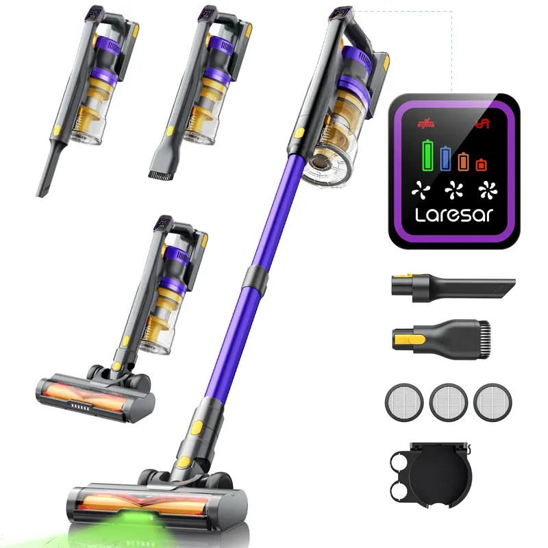Laresar X11 Odkurzacz bezprzewodowy Laresar X11 550W 55KPA Moc ssania Ręczny inteligentny domowy kubek na kurz 60 minut Czas pracy 3 szt. Zestaw filtrów Hepa