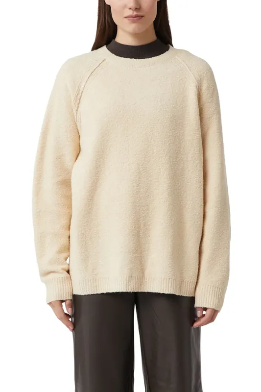Comma  Pullover Beige Maat: M | Sweaters Outlet | Dames | Beige