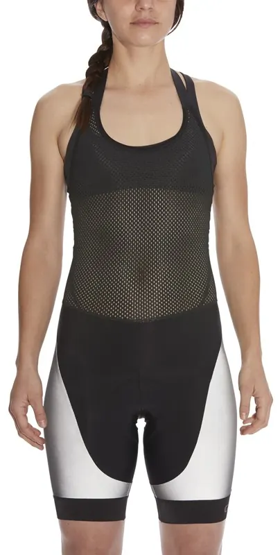 GIRO Spodenki damskie z wkładką CHRONO EXPERT HALTER BIB SHORT srebrny (L)