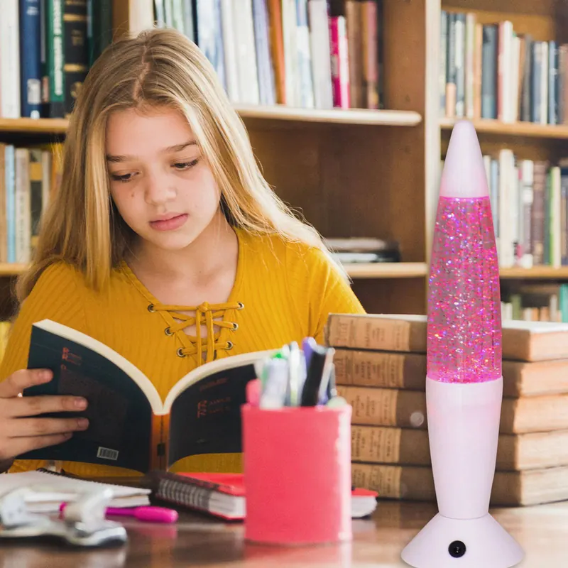 Lampa LED lawa Glitter