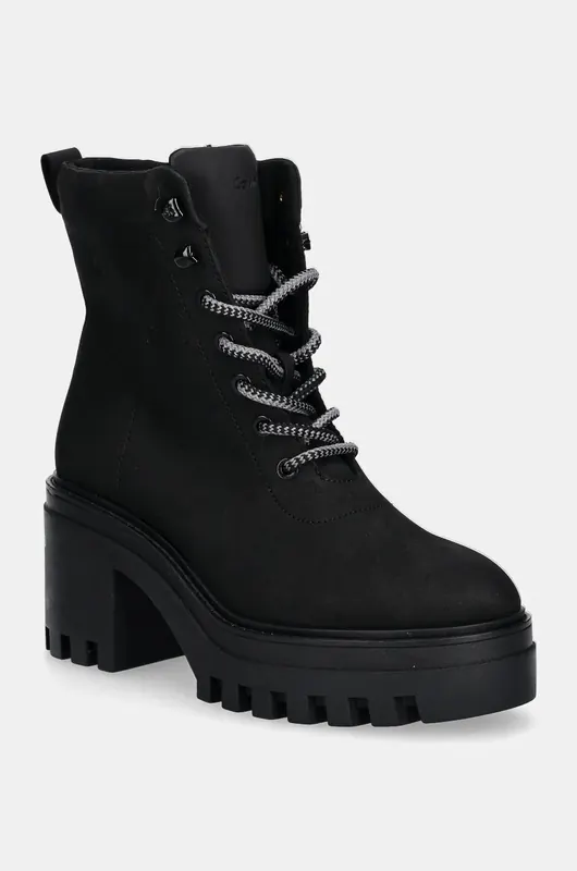 Calvin Klein Jeans botki CHUNKY HEELED ZIP BOOT LTH