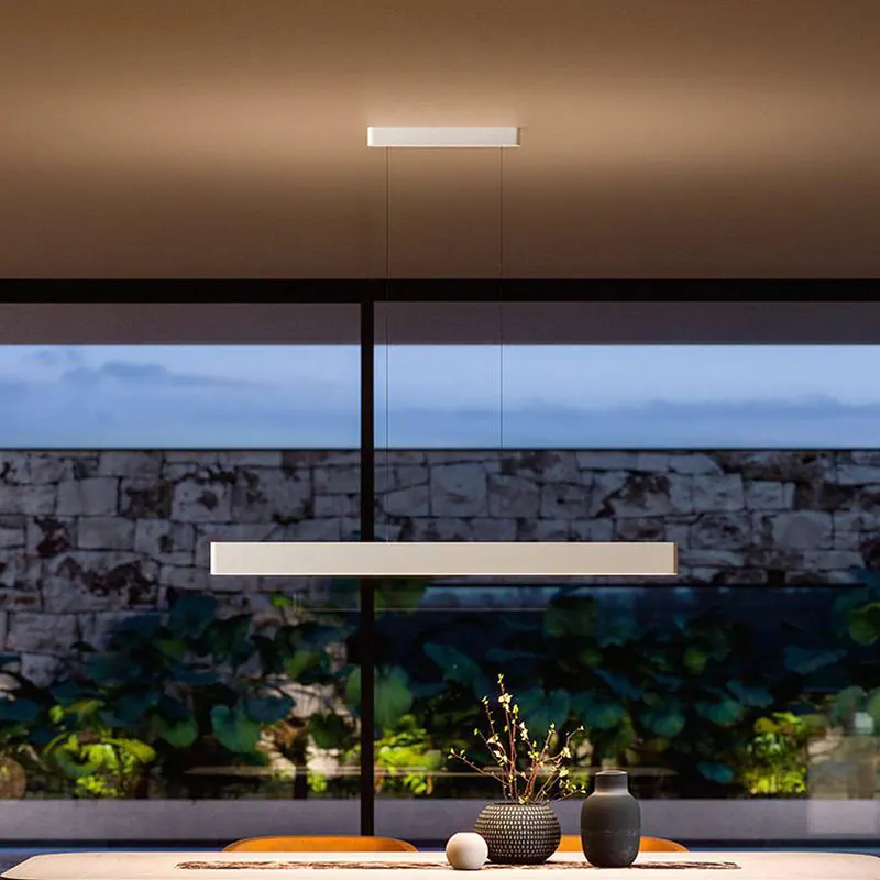 Lampa wisząca LED Satori, długość 114,4 cm, biały, 2 700 K, aluminium