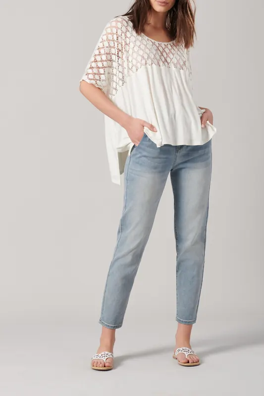 Anne Fontaine Cleora Moon White Maat: M | Blouses Outlet | Dames | Wit