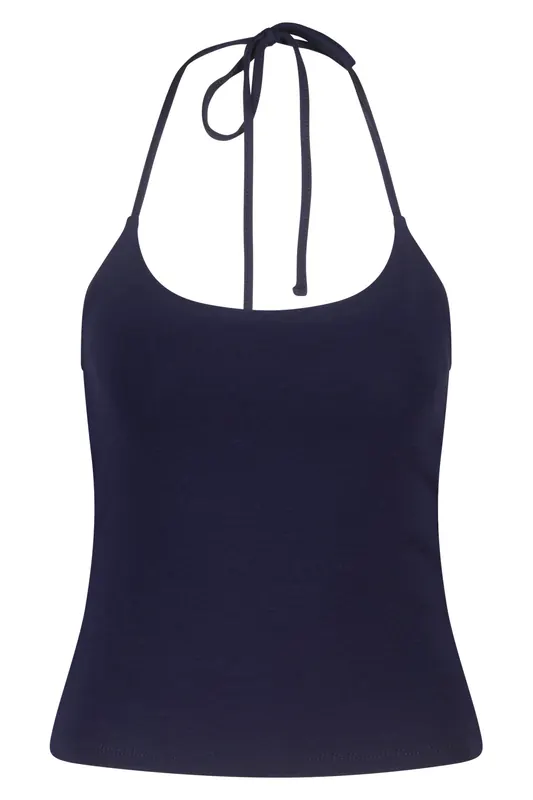 America Today Garbi Midnight Maat: L | Mouwloze Tops Outlet | Dames | Blauw