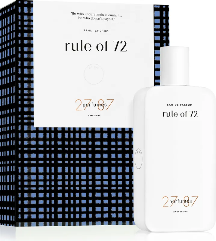 27 87 Woda perfumowana unisex Rule of 72 - 87 ml