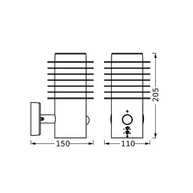LEDVANCE kinkiet LED Endura Style Rondo ciemnoszary Sensor