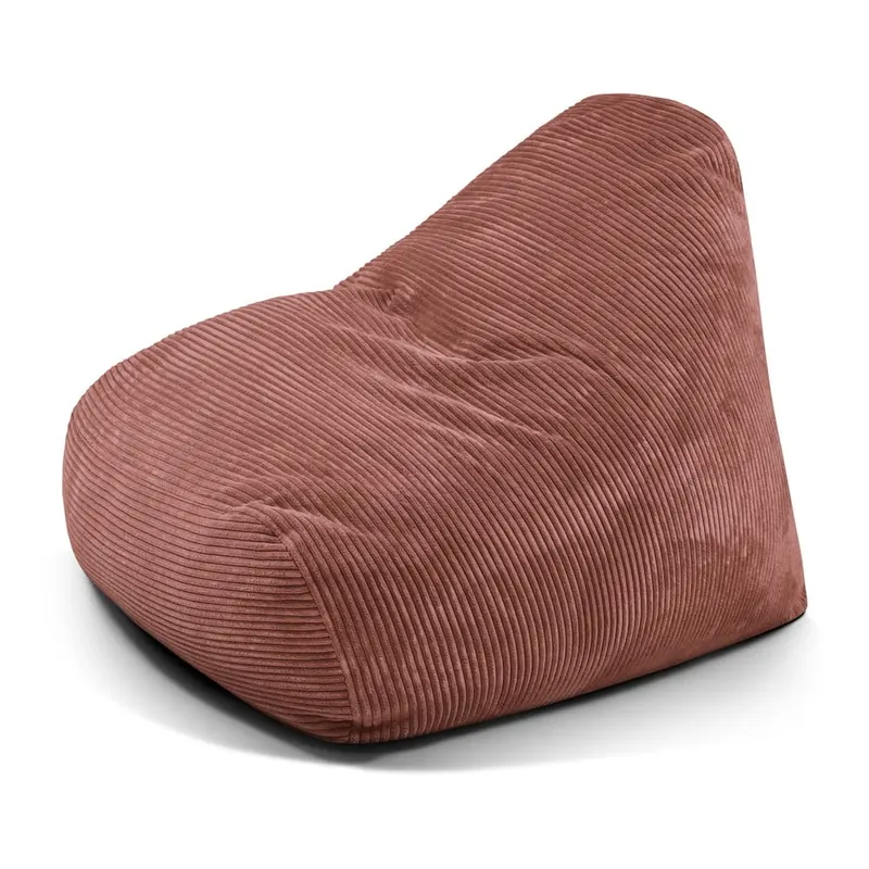 Ceglasty sztruksowy worek do siedzenia Snug 100 – SLOWDOWN