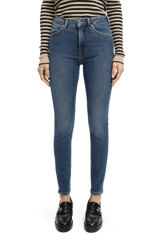 Scotch & Soda Essentials  Haut Skinny Jeans — Fresh Draft Maat: W24L32 | Skinny Jeans Outlet | Dames | Blauw