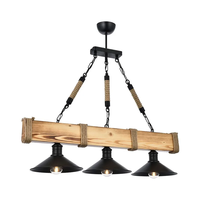 Jasnobrązowa lampa wisząca z metalowym kloszem Kütük Yanık – Opviq lights
