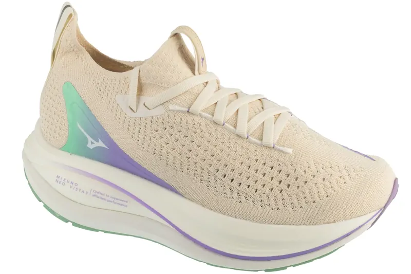 Mizuno Neo Vista 2 J1GD253474, Damskie, Beżowe, buty do biegania, tkanina, rozmiar: 41
