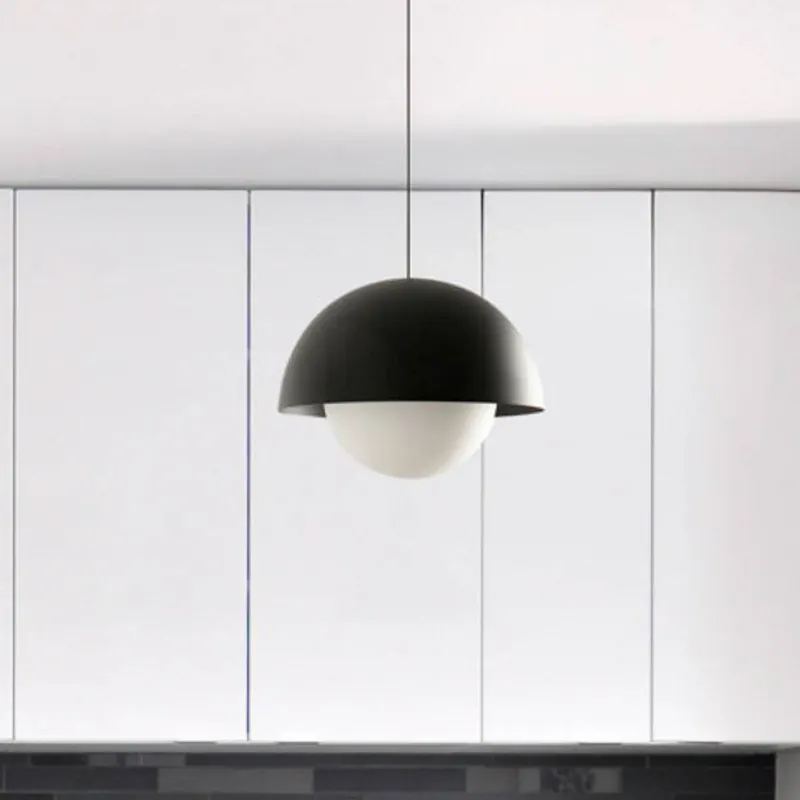 Lampa wisząca LED Marisol, czarna, stal/szkło, Ø 30 cm