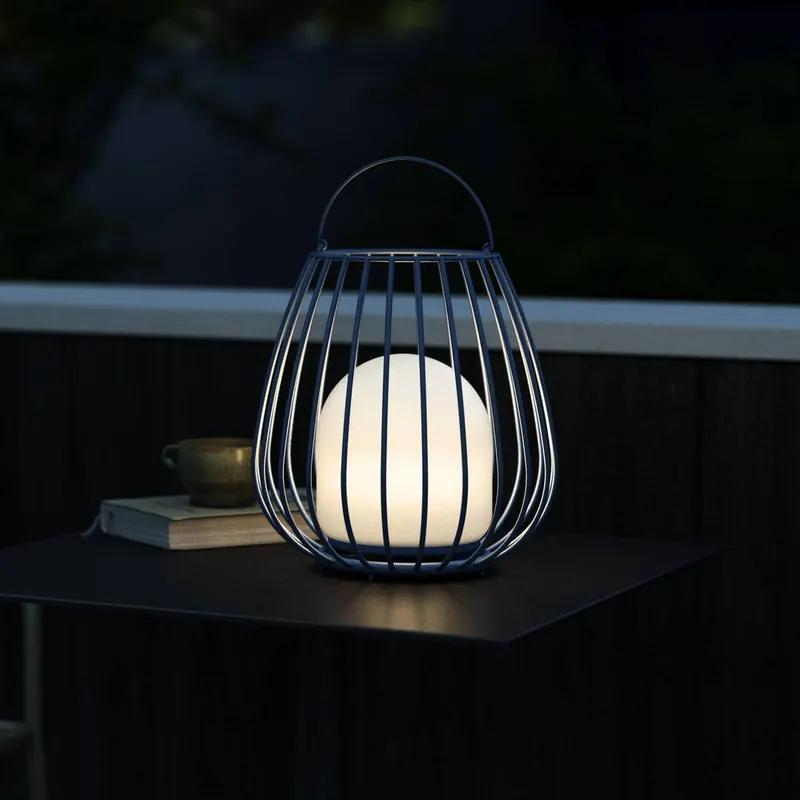 Lampa stołowa LED Jim To-Go, zewnętrzna, niebieska