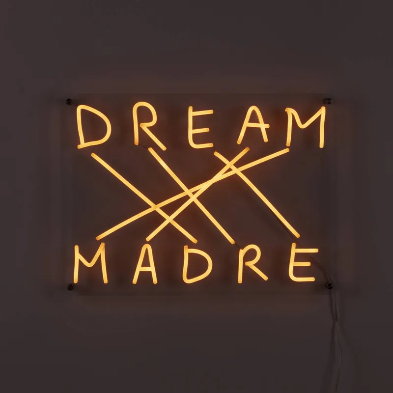 Dekoracyjny kinkiet LED Dream-Madre, żółty