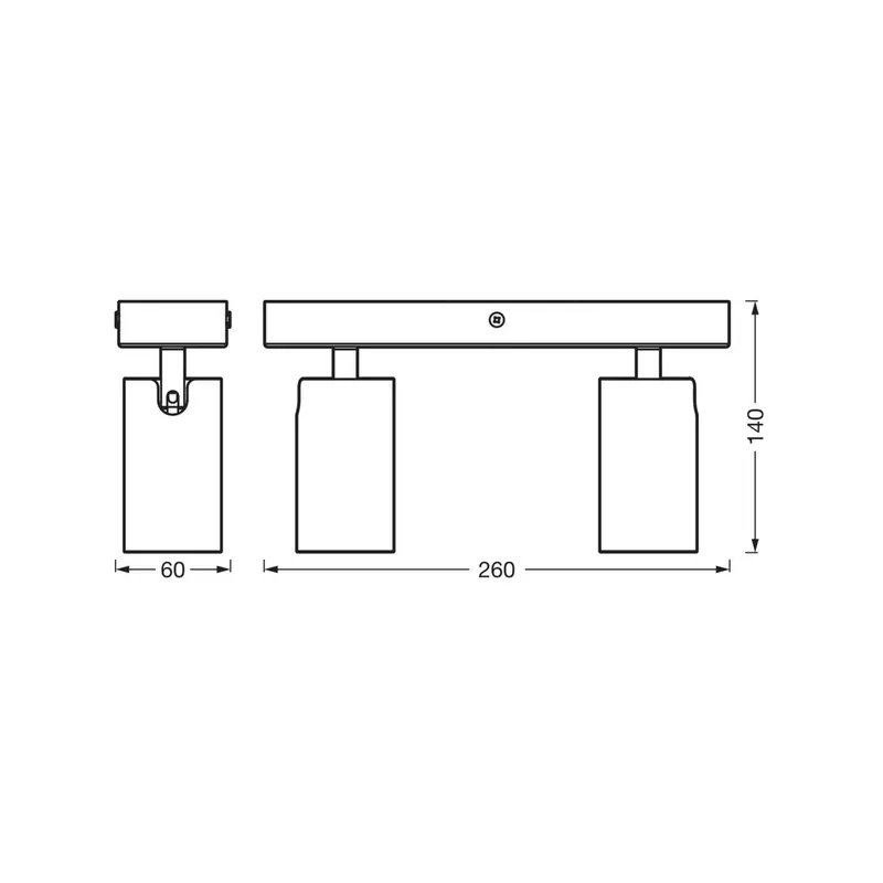 Reflektor sufitowy OCTAGON firmy OSRAM, biały, 2-punktowa, GU10-LED 927