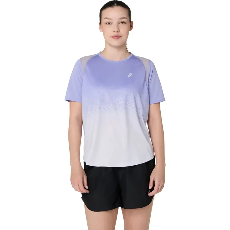 ASICS Road Fade SS Top 2012D420-500, Damskie, Fioletowe, t-shirty, poliester, rozmiar: S