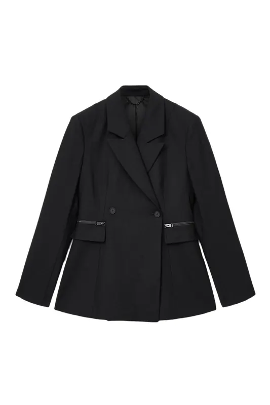 AllSaints Mimmie Blazer Black Maat: 10 | Blazers Outlet | Dames | Zwart