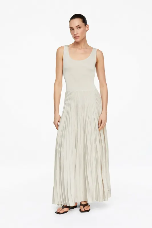 Comma  Dresses Beige Maat: 36 | Maxi Jurken Outlet | Dames | Beige