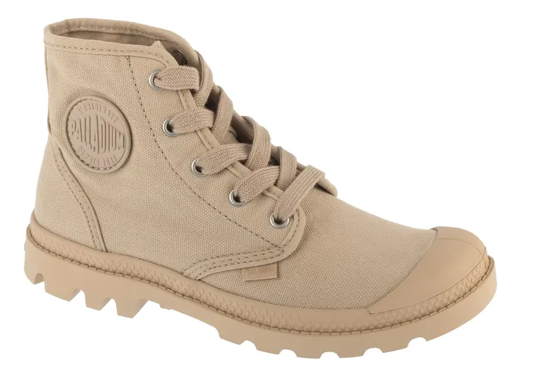 Palladium Pampa Hi 92352-298-M, Damskie, Beżowe, buty sneakers, tkanina, rozmiar: 41