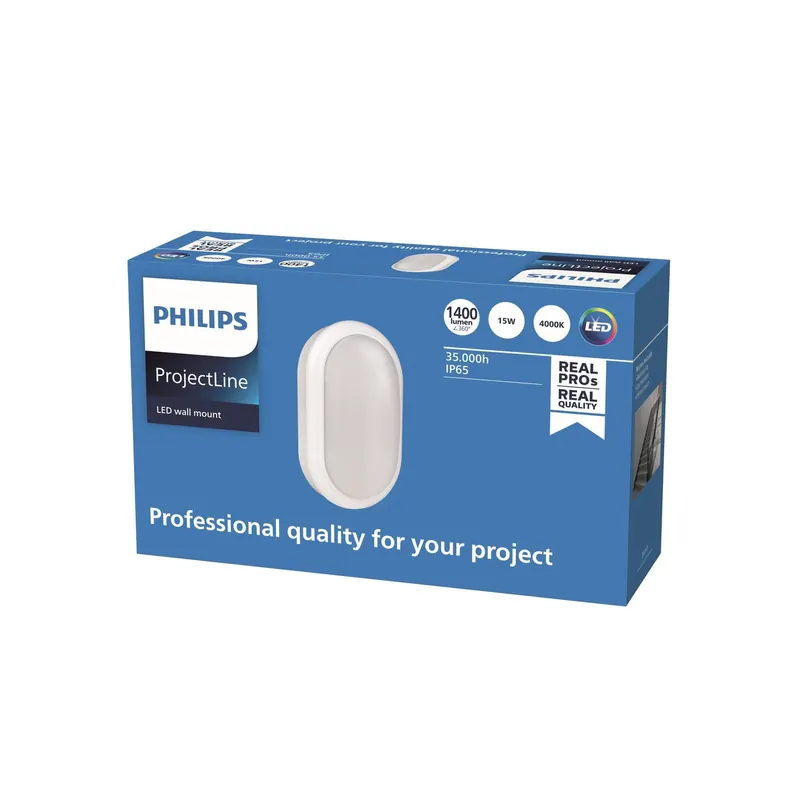 Philips Wall-mounted kinkiet LED, owal, 4 000 K