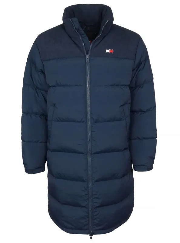 Tommy Jeans, kurtka męska, puchowa, pikowana, granatowa, XXL