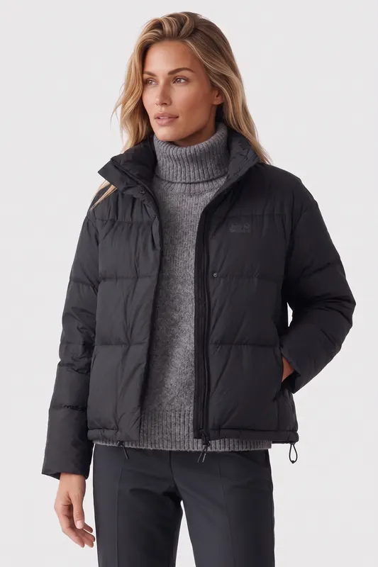 Jack Wolfskin Icy Hill Jacket Black Maat: XL | Winterjassen Outlet | Dames | Zwart