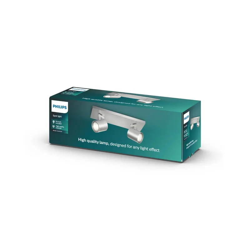 Philips myLiving Runner sufitowy GU10 2-pkt. alu