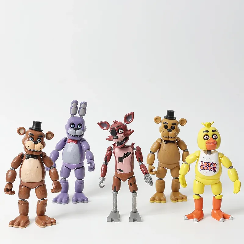 5-calowa figurka Freddy Bonnie Chica Foxy Nightmare z ruchomymi elementami