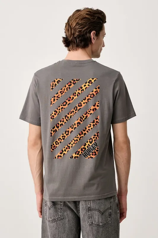 Hurley T-shirt męski bawełniany Printing Press Gaiolas