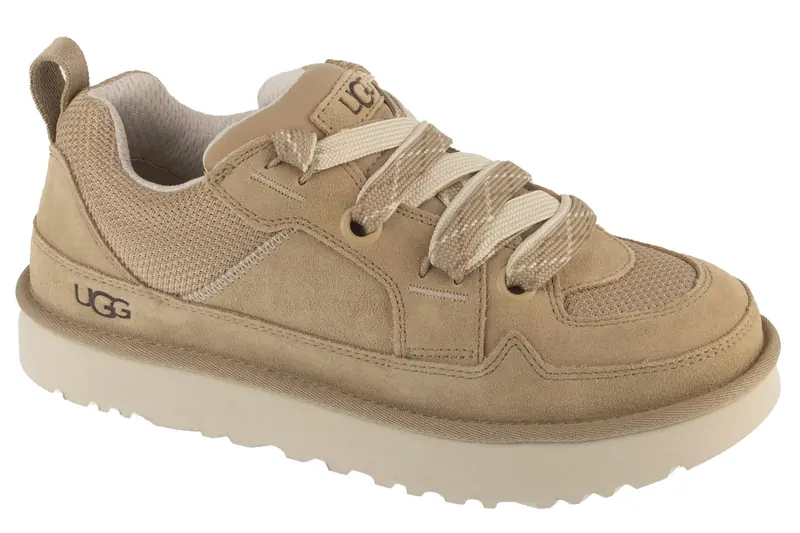UGG M Lo Lowmel 1169493-MDSD, Męskie, Beżowe, buty sneakers, skóra zamszowa, rozmiar: 43