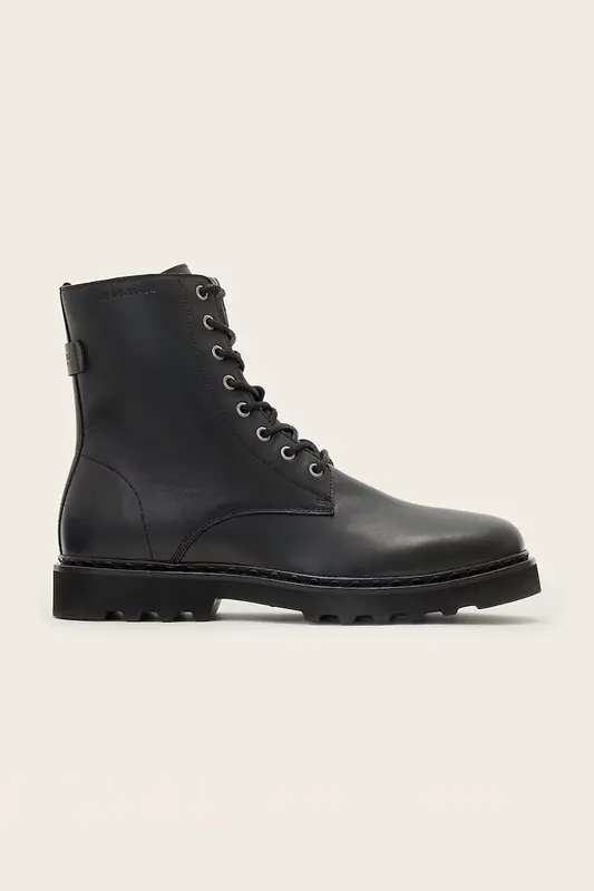 AllSaints buty męskie skórzane Skiff Military Boot