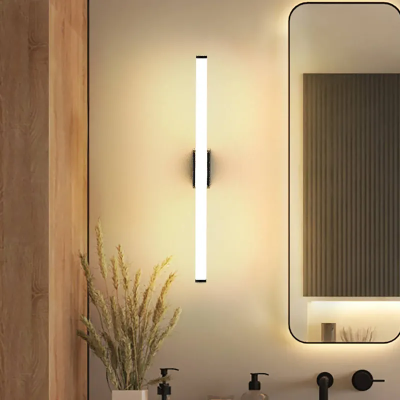 Kinkiet LED VINA M, czarny, szerokość 60 cm, IP44, CCT