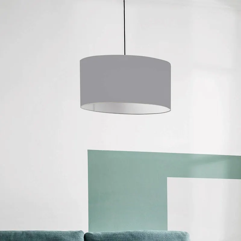 Lampa wisząca Schöner Wohnen Pina prosta, jasnoszara