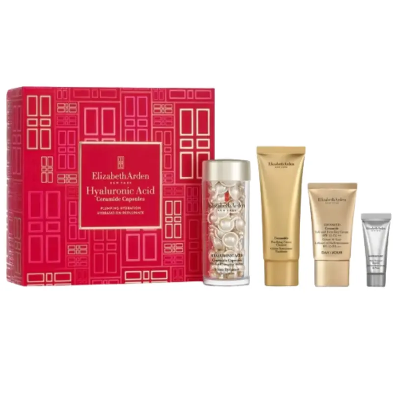 Elizabeth arden Zestaw kapsułek z ceramidami i kwasem hialuronowym Zestaw nawilżającego serum ujędrniającego - Zestaw upominkowy - 60,0 szt.