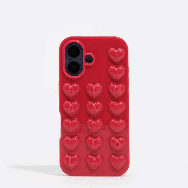 Etui silikon iPhone 17 błyszczące czerwone